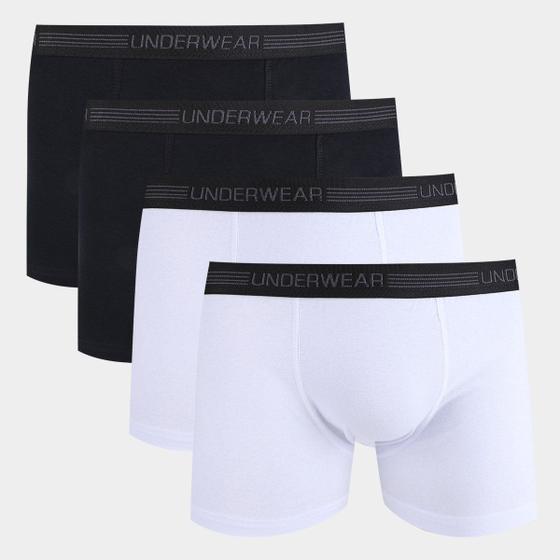 Imagem de Kit Cueca Boxer Underwear 4 Peças