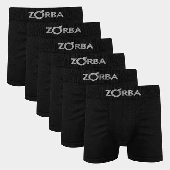Kit Cueca Boxer Zorba Seamless Com 6 Peças Menor preço em Kit Cueca Boxer Zorba Seamless Com 6 Peças