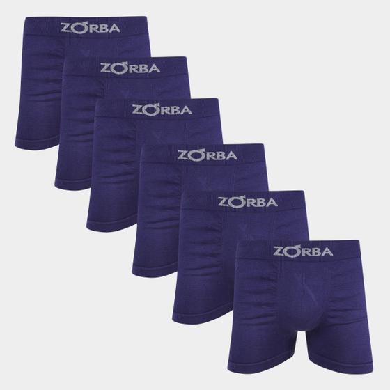Imagem de Kit Cueca Boxer Zorba Seamless Com 6 Peças