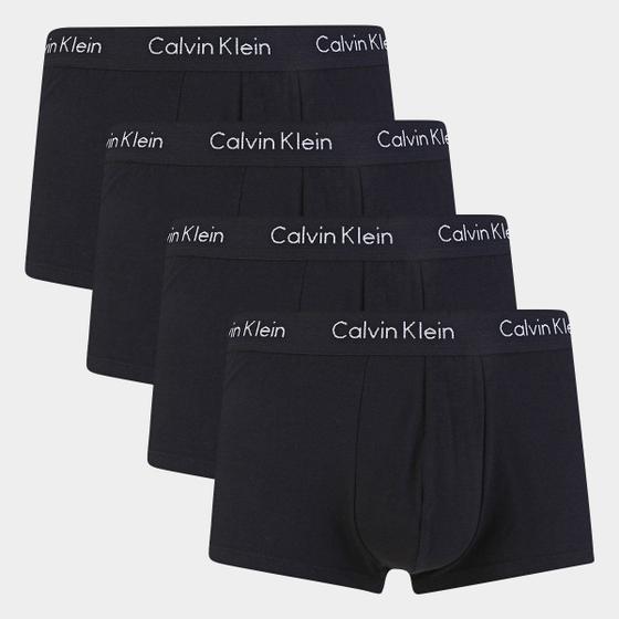 Imagem de Kit Cueca Calvin Klein Trunk Low Rise 4 Peças