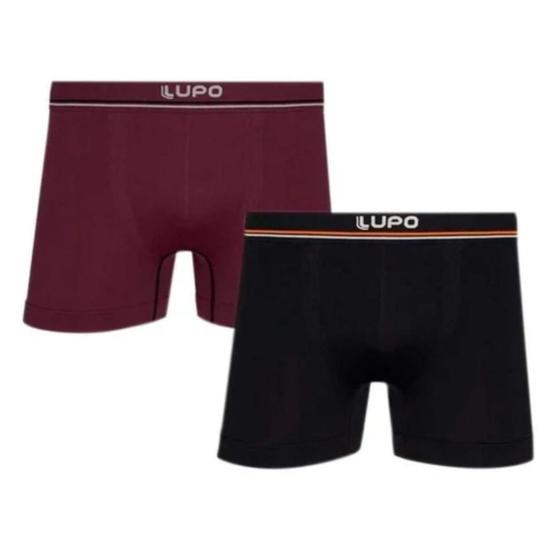 Imagem de Kit cueca lupo masculina boxer basica com 2 unidades 00436-088