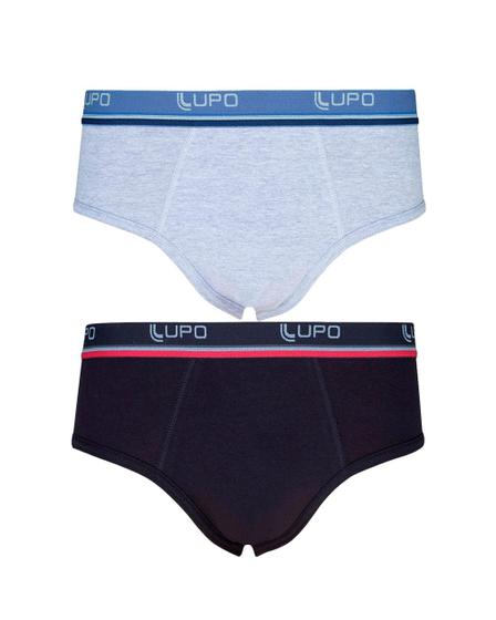 Imagem de Kit cueca lupo slip algodão