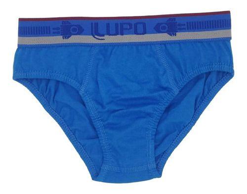 Imagem de  Kit Cueca Lupo Slip Infantil Cós Elástico Cueca Lupo 2 Unid 