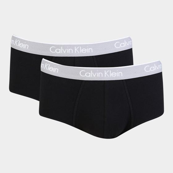 Imagem de Kit Cueca Slip Calvin Klein Básica 2 Peças