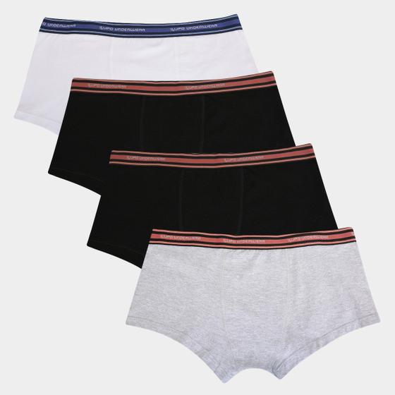 Imagem de Kit Cueca Sunga Lupo Algodão 4 Peças