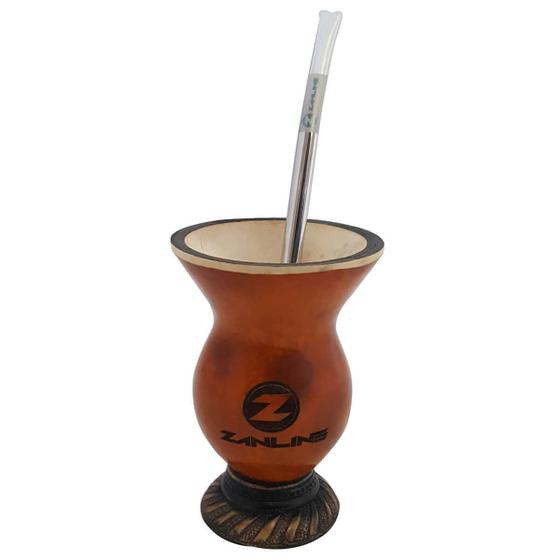 Kit Cuia De Porongo E Bomba Lisa Tradicional Para Chimarrão Personalizado - Nacional - Kit para Chimarrão / Tererê - Magazine Luiza