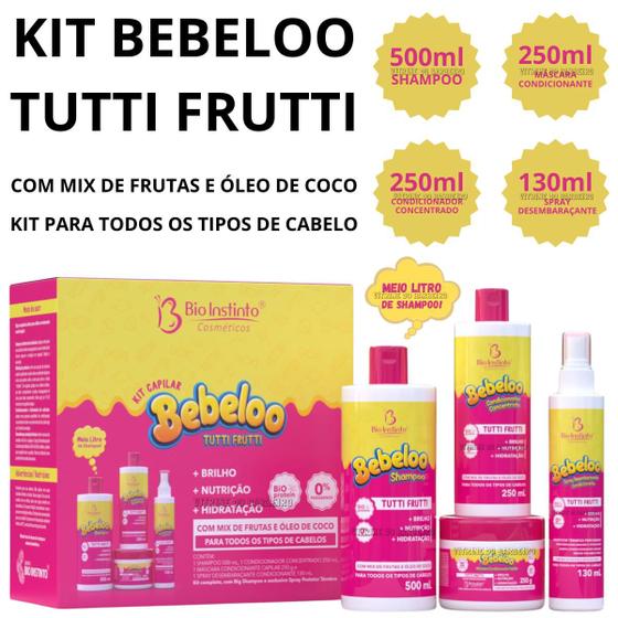 Imagem de Kit Cuidado Capilar Bebeloo Tutti Frutti Cabelos Saudáveis!!