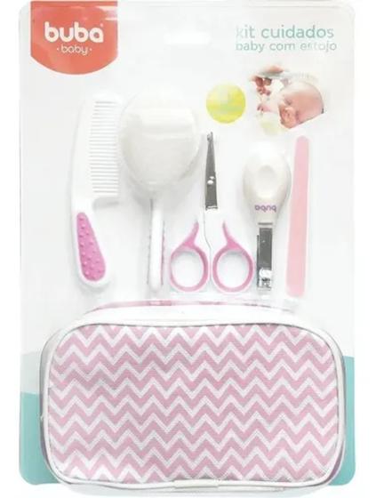 Kit Cuidados Baby Com Estojo Rosa 9 Peças - Buba Menor preço em Kit Cuidados Baby Com Estojo Rosa 9 Peças - Buba