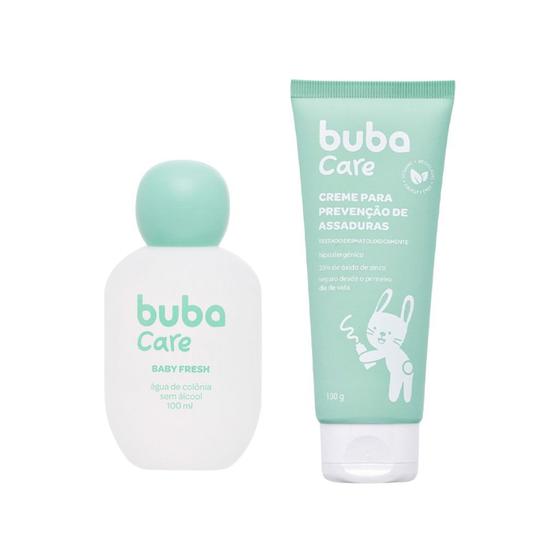 Imagem de Kit Cuidados Bebê Colônia Suave Baby Fresh Creme De Assaduras 100g Buba Care