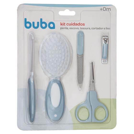 Kit Cuidados Buba Escova Pente Tesoura Cortador Unha e Lixa - Kit ...