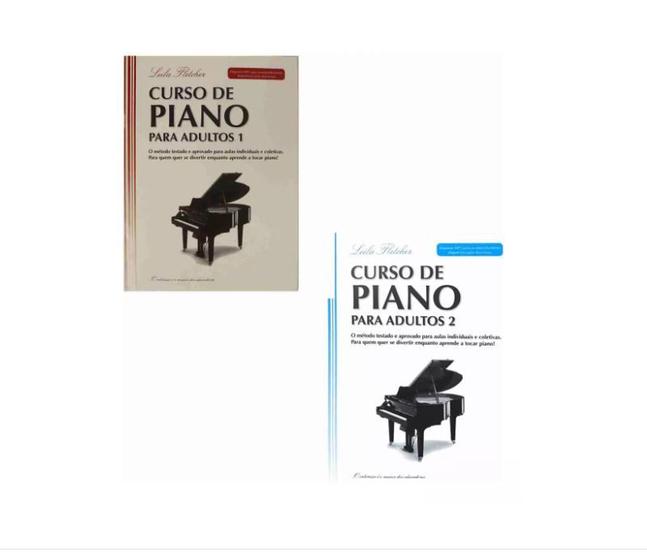 Imagem de Kit Curso De Piano Para Adultos Leila Fletcher Volume 1 e 2