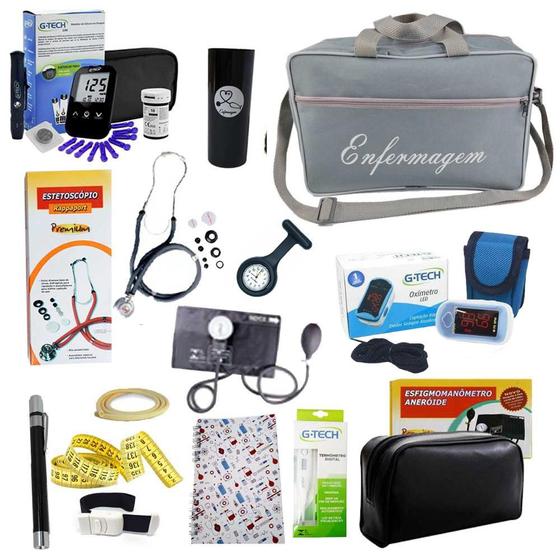 Imagem de Kit da Enfermagem Completo Com Apar. Medir Oxigenio