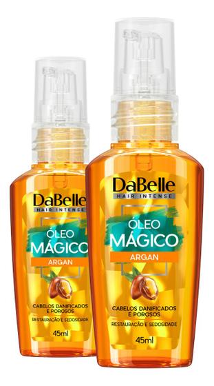 Kit Dabelle 2 Óleo Mágico Argan Reparador Pontas Duplas Proteção Térmica Brilho Filtro Solar Imagem de Kit Dabelle 2 Óleo Mágico Argan Reparador Pontas Duplas Proteção Térmica Brilho Filtro Solar