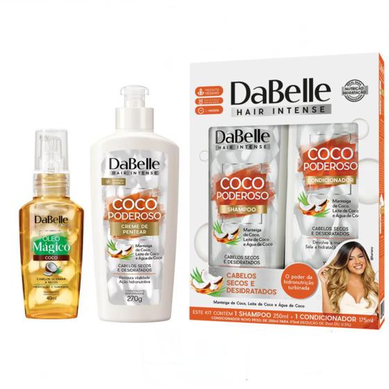 Imagem de Kit DaBelle Coco Poderoso 3 Itens + Óleo de Coco