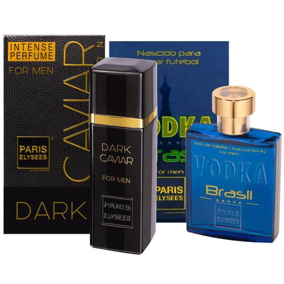 Imagem de Kit Dark Caviar e Vodka Brasil Azul - Paris Elysees