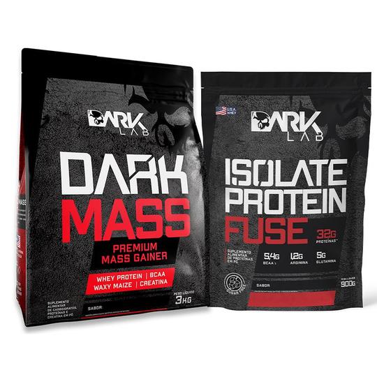 Imagem de Kit Dark Mass 3Kg + Isolate Protein Fuse 900g Dark Lab