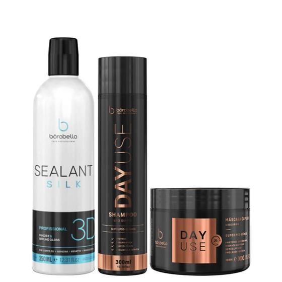 Imagem de Kit Day Use Shampoo 300ml + Máscara 300g + Semi Definitiva Selagem 3D 350ml