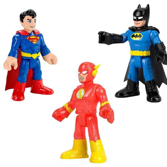 Imagem de Kit DC Super Friends Heroís XL Superman Batman Flash  25cm
