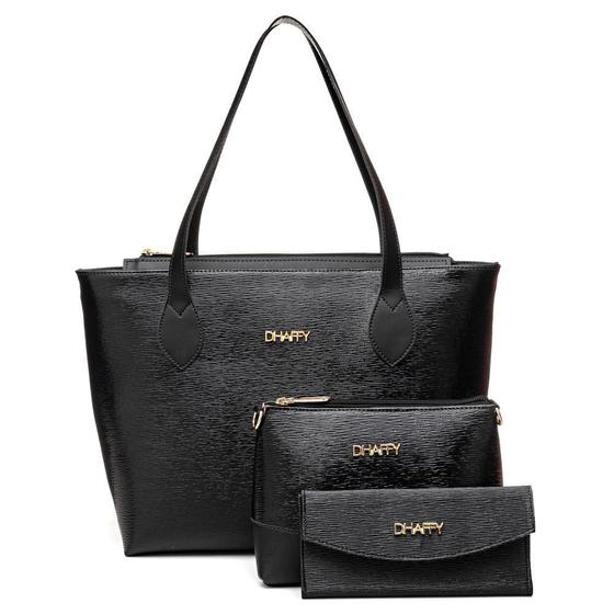 Kit de 2 bolsas femininas + 1 carteira Menor preço em Kit de 2 bolsas femininas + 1 carteira