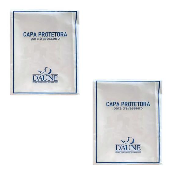 Imagem de Kit de 2 Capa de Travesseiro Impermeáveis Com Zíper