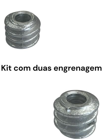 Kit de 2 engrenagem sem fim do espeto da frangueira asssador de carne - PICELLI Imagem de Kit de 2 engrenagem sem fim do espeto da frangueira asssador de carne