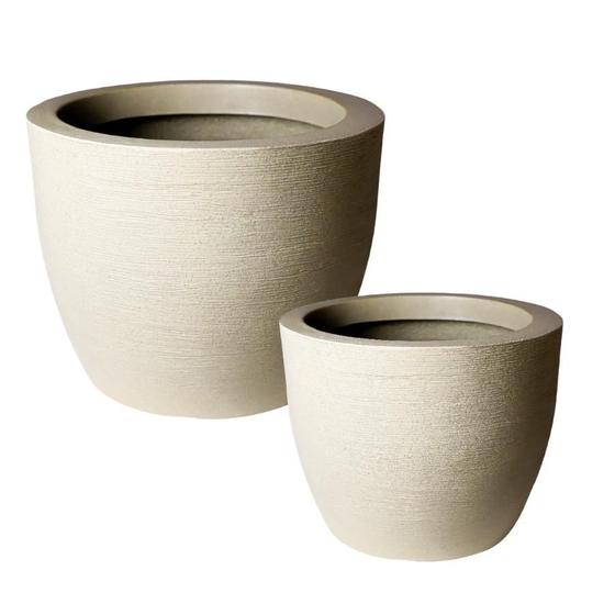 Imagem de Kit de 2 vasos cone para planta em polietileno para decoração de jardim e casa de luxo