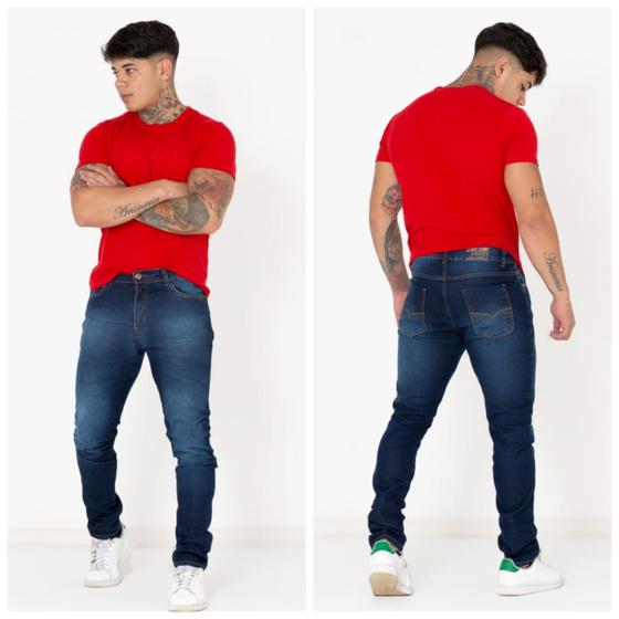 Imagem de Kit de 3 Calças Jeans Masculinas Skinny