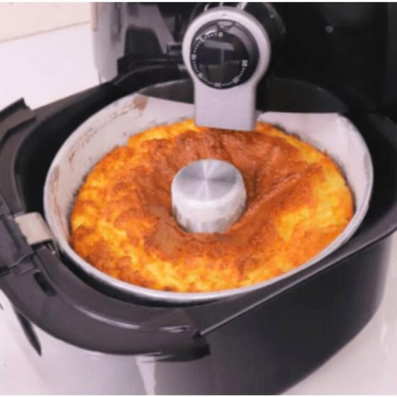 Imagem de Kit de 3 forma de bolo para air fryer alumínio superior if 35 **atenção nas medidas**