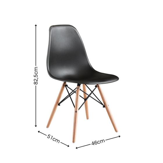 Imagem de Kit de 4 Cadeiras Eames Charles Eiffel Trevisul