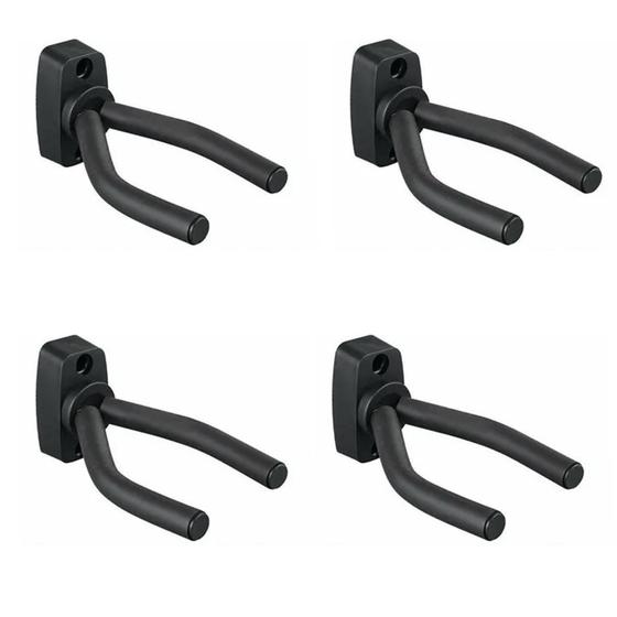 Imagem de Kit de 4 Suportes De Parede Orquezz P Violão/guitarra/baixo Preto