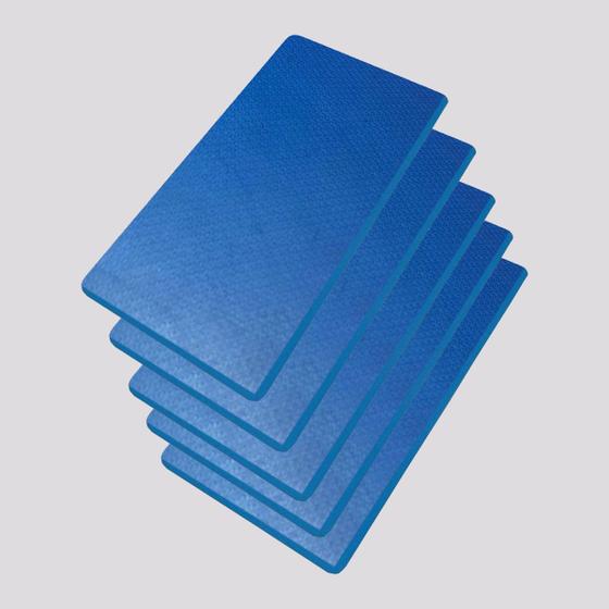Imagem de Kit de 5 Colchonetes de EVA Antiderrapante 20mm Azul