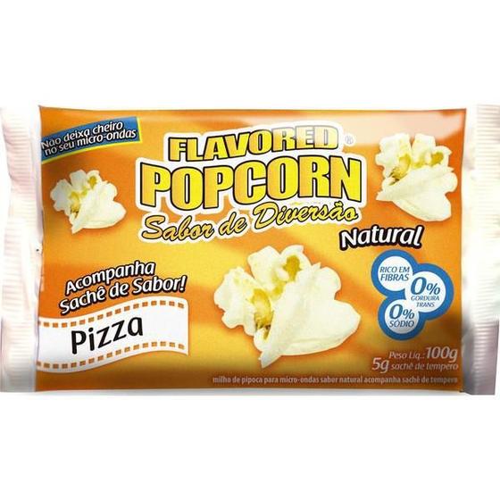 Imagem de Kit de 6 unidades de Pipoca Microondas Com Sachê Pizza