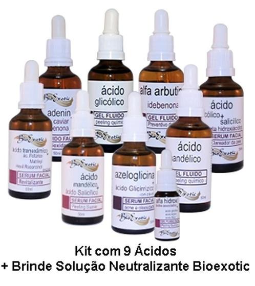 Imagem de Kit De 9 Clareadores Ácidos E Não Ácidos Bioexotic