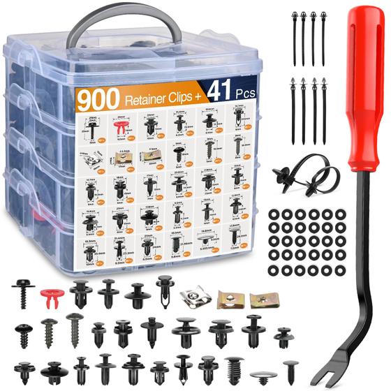 Imagem de Kit de 941 Clipes de Retenção para Carro GOOACC com Acessórios