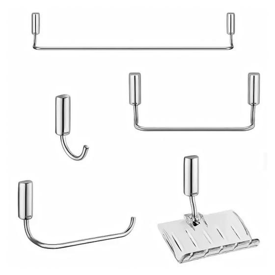 Imagem de Kit De Acessórios Com 5 Peças Idea Cromado Docol