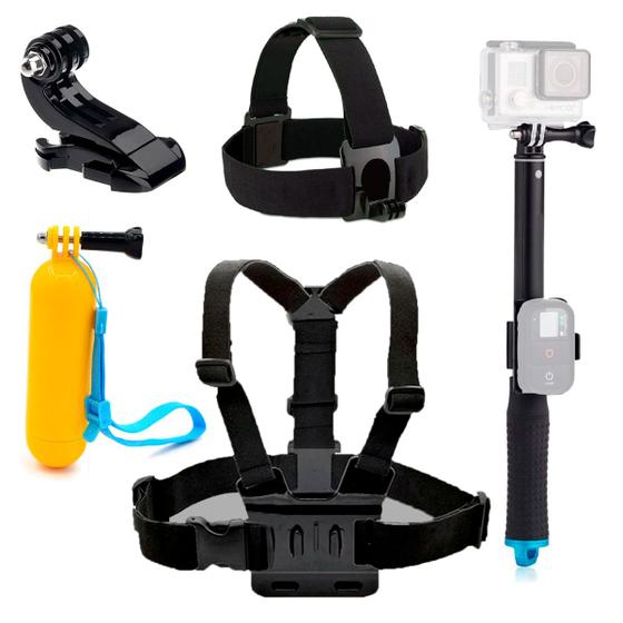 Imagem de Kit de Acessórios p ActionCam Bastão Flutuante Cinta Peito