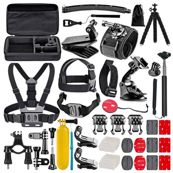 Kit De Acessórios Para Câmera Dji Osmo Action 4 O Único Mais Completo Versátil 65 em 1 Menor preço em Kit De Acessórios Para Câmera Dji Osmo Action 4 O Único Mais Completo Versátil 65 em 1
