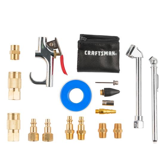 Imagem de Kit de acessórios para compressores de ar CRAFTSMAN 18 peças com bolsa