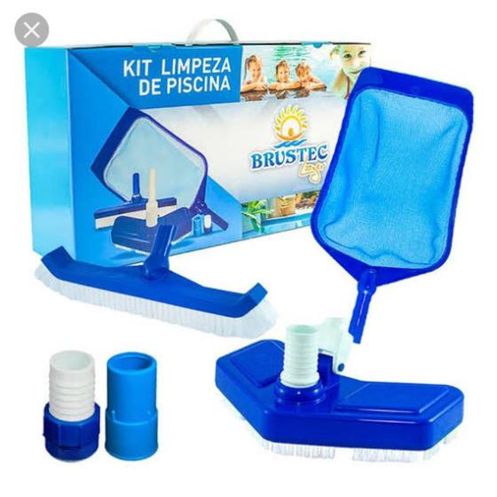 Imagem de Kit de acessorios para limpeza de piscina 