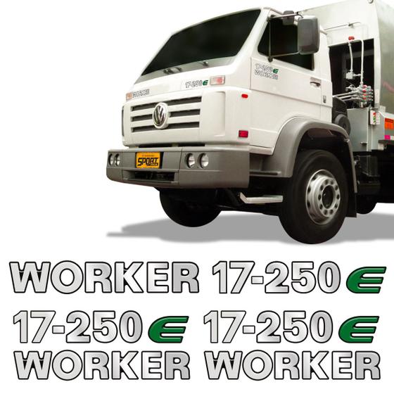 Imagem de Kit De Adesivos 17-250e Worker Emblema Caminhão Volkswagen