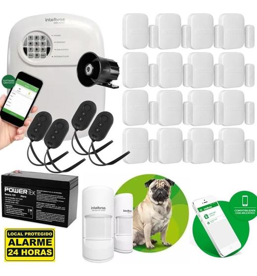 Imagem de Kit De Alarme Residencial C/ 2 Sensor Ivp Pet E 16 Magnético