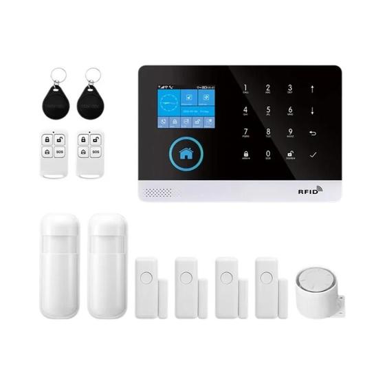 Kit de Alarme Residencial Inteligente Tuya WiFi - Sistema Sem Fio Smart Menor preço em Kit de Alarme Residencial Inteligente Tuya WiFi - Sistema Sem Fio Smart