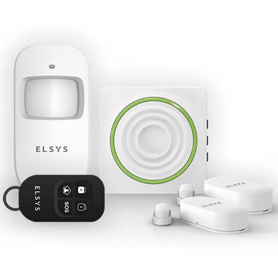 Imagem de Kit De Alarme Wifi Com Sensores Sem Fio Esa-kw1080 Elsys