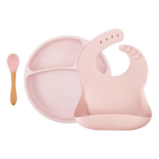 Imagem de Kit de Alimentação Silicone BLW Set 2 Pinky Pink - Minikoioi