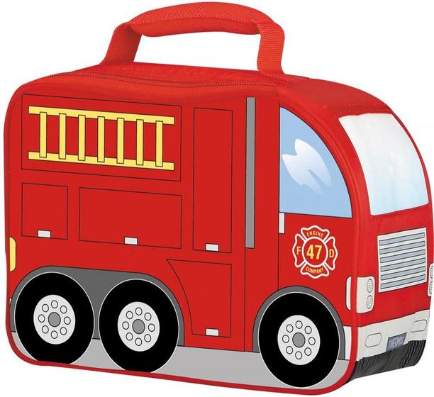 Imagem de Kit de almoço macio Firetruck 4x10x7 pol