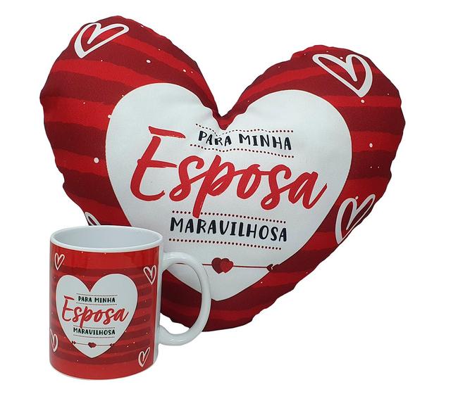 Imagem de Kit de Amor Presente Para Dia dos Namorados Caneca Almofada