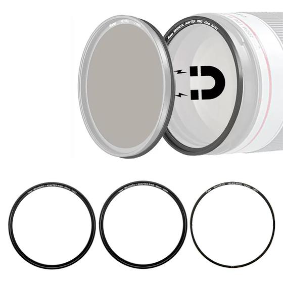 Imagem de Kit de anel adaptador de filtro de lente magnética Kase 67mm DIY Pro