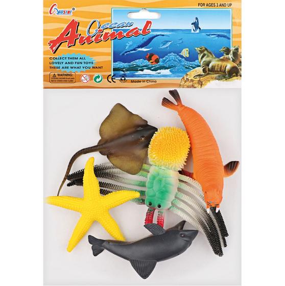Imagem de Kit de animais marinho - 1 kit 3 modelos - hm toys - 2308