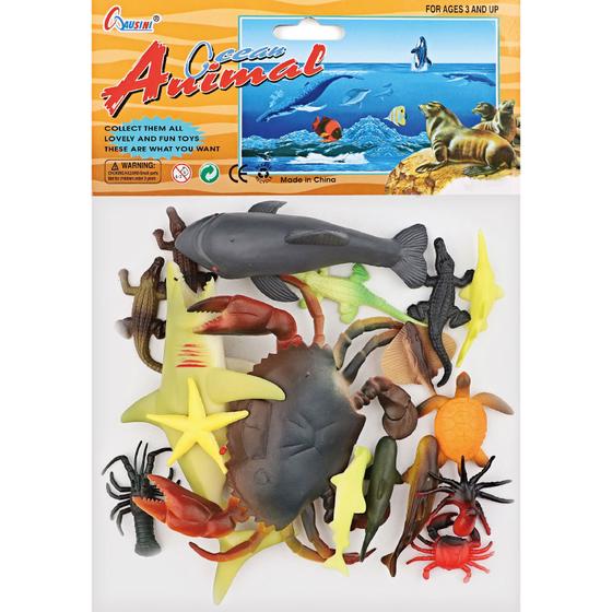 Imagem de Kit de animais marinho - 1 kit 3 modelos - hm toys - 2310