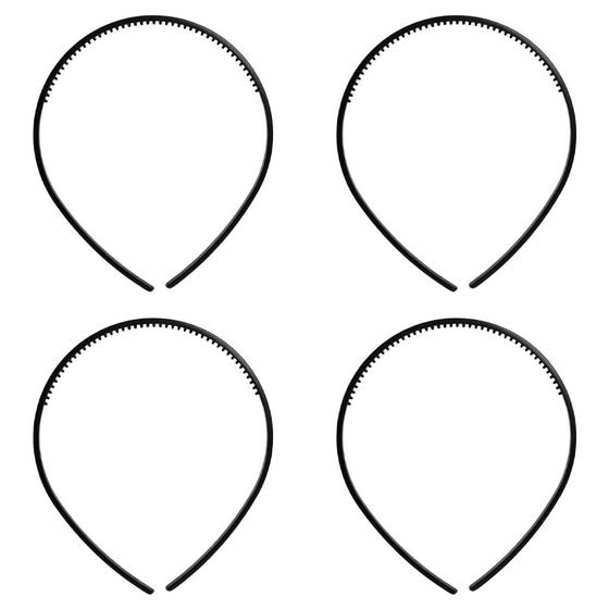 Imagem de Kit De Arquinhos Para Festinhas Artesanato Tiara Preto Com 50 Unidades